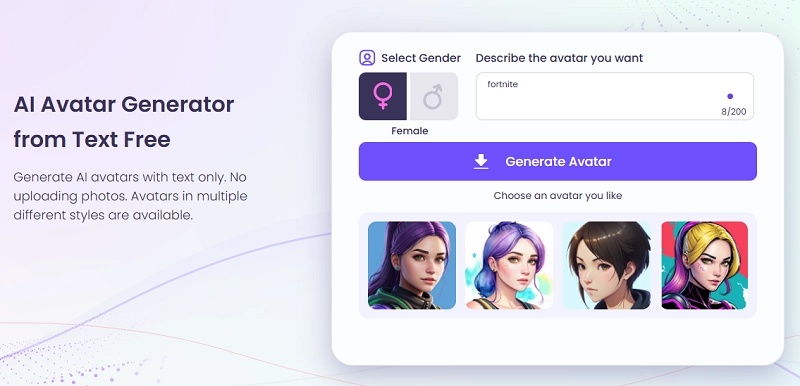 vidnoz ai avatar generator