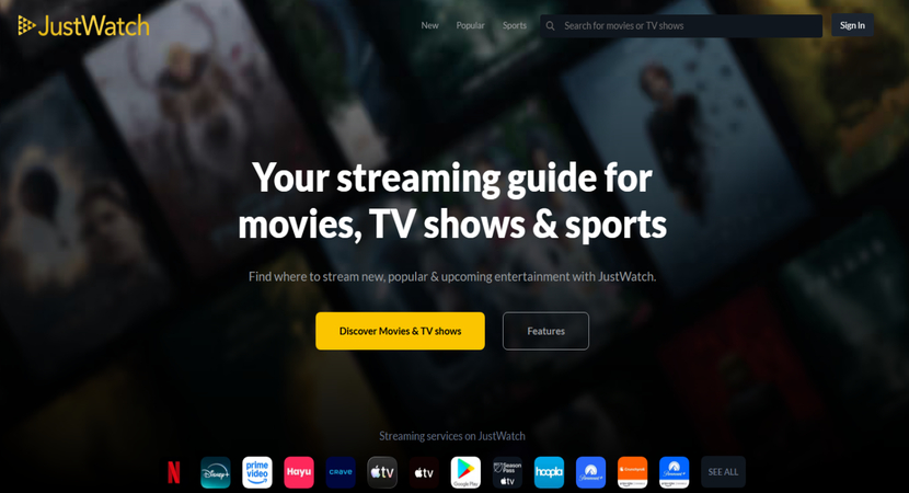Vumoo alternative JustWatch