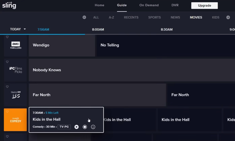 Vumoo alternative Sling TV
