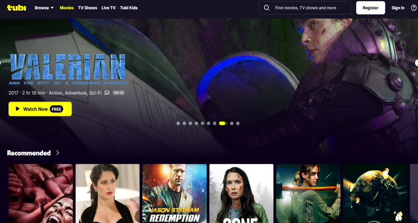 Vumoo alternative Tubi TV