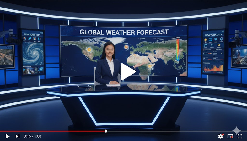 weather forecast video prompt