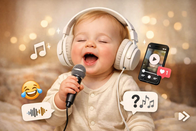 explanation of ai generated baby singing videos