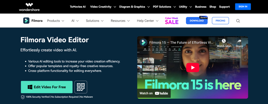 filmora ai anime style conversor de vídeo