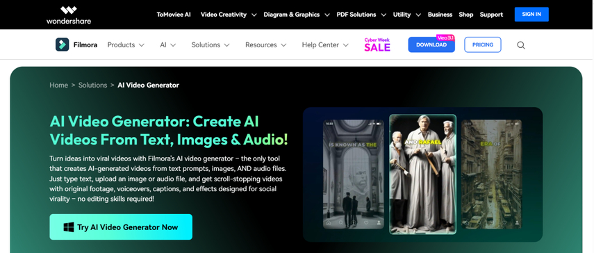 filmora ai wedding video software