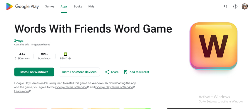 digital scrabble style challenge