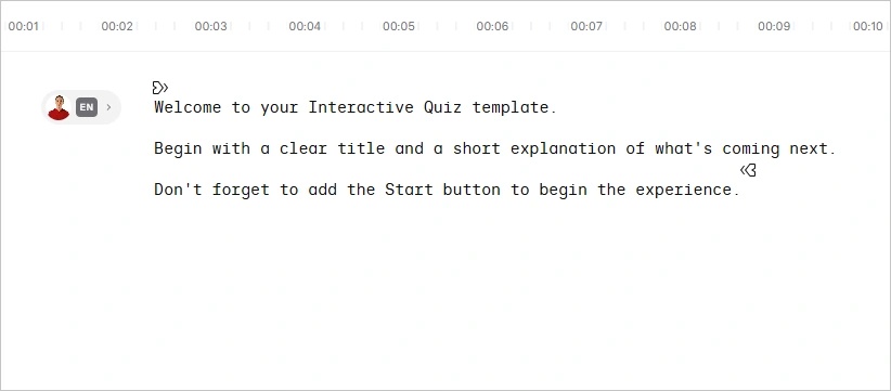 write video script in synthesia