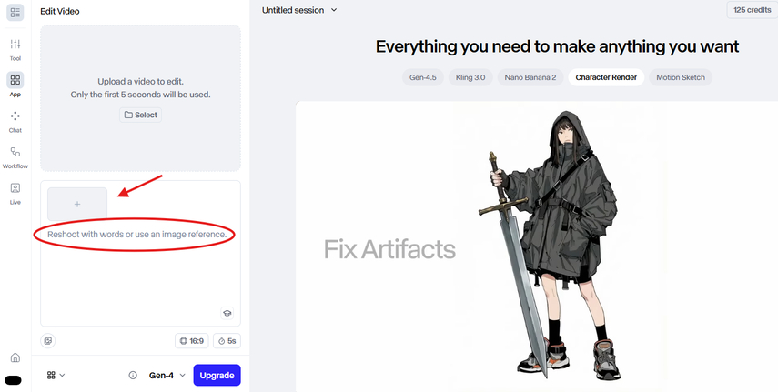 Writing a prompt to regenerate the video