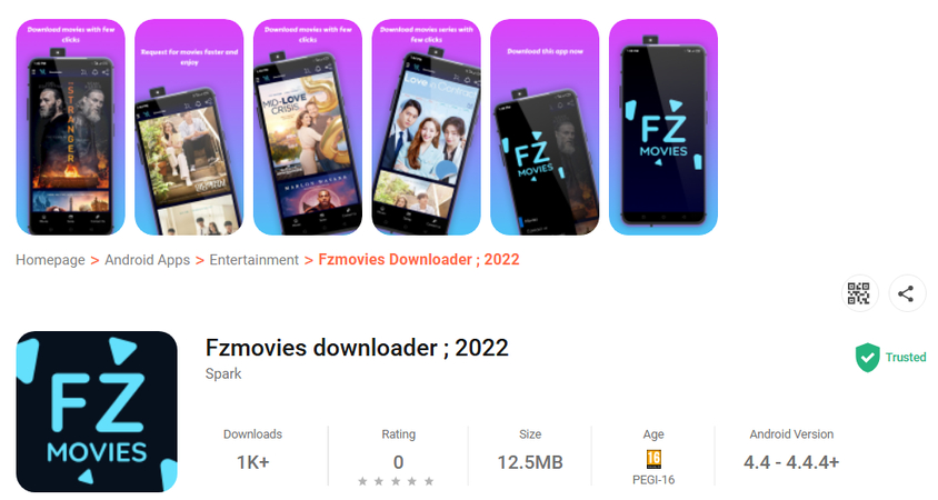 Fzmovies Downloader mobile MP4 movie download app