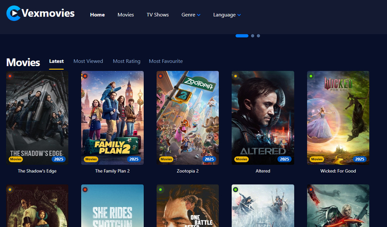 YesMovies alternative Vexmovies