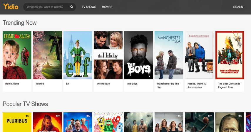 YesMovies alternative Yidio