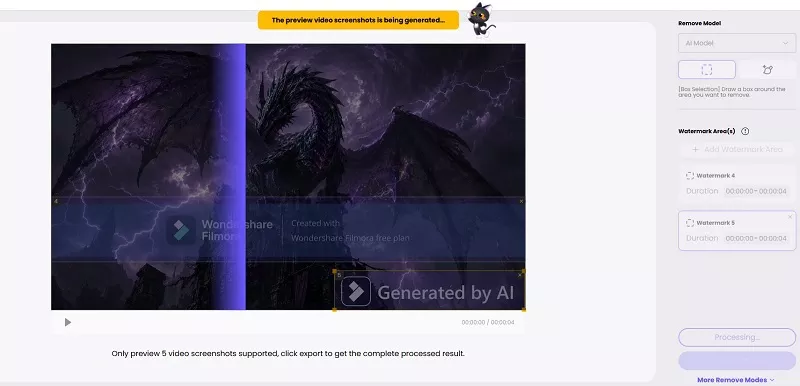 process and download watermark free video with hitpaw